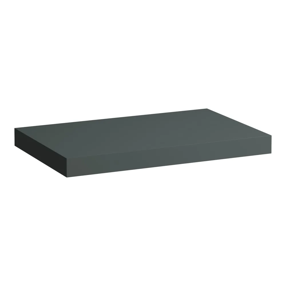LAUFEN LANI Umyvadlová deska 800, bez výřezu, tloušťka: 65 mm, vč. 2 nástěnných držáků 785 x 495 x 65 mm #H4046501122661 - 266 - Šedá traffic