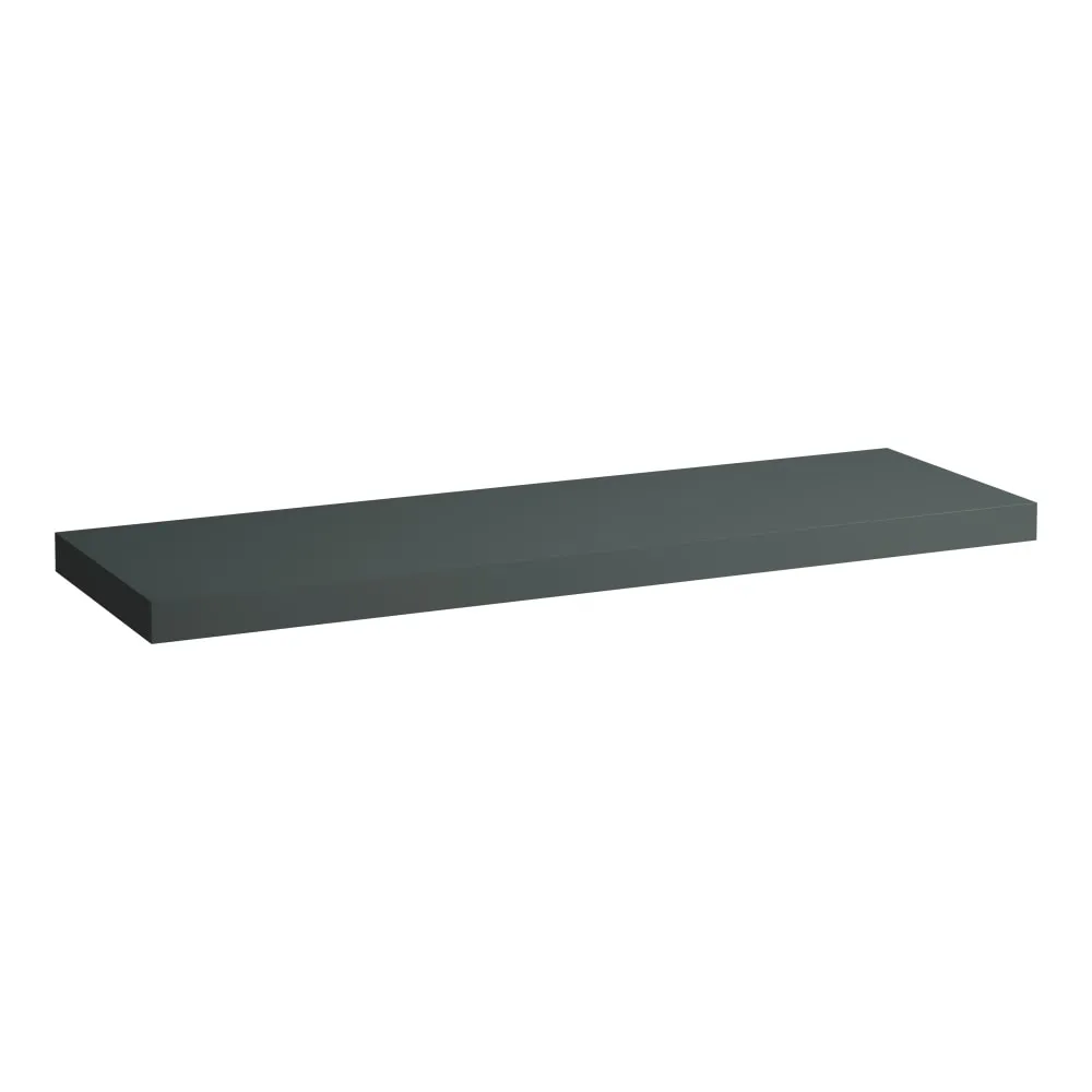 LAUFEN LANI Umyvadlová deska 1600, bez výřezu, tloušťka: 65 mm, vč. 3 nástěnných držáků 1570 x 495 x 65 mm #H4046901122661 - 266 - Šedá traffic