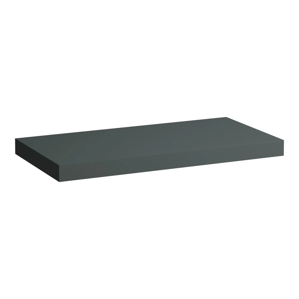 LAUFEN LANI Umyvadlová deska 1000, bez výřezu, tloušťka: 65 mm, vč. 2 nástěnných držáků 985 x 495 x 65 mm #H4046601122661 - 266 - Šedá traffic