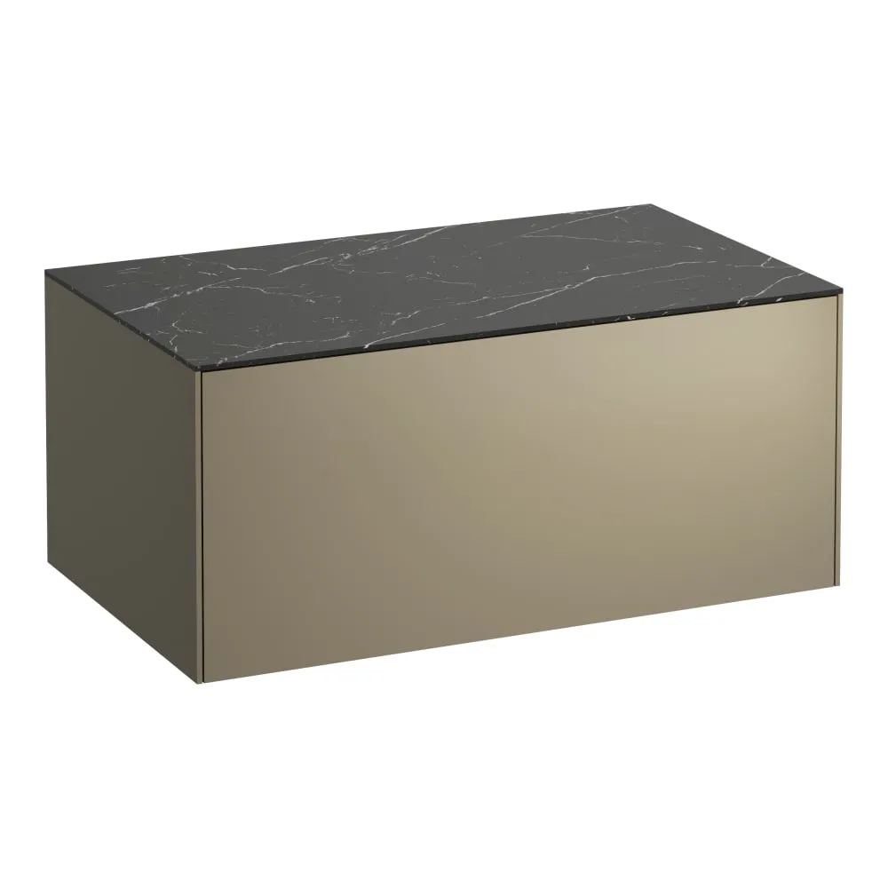 LAUFEN SONAR Skříňka pod umyvadlo 800, s 1 zásuvkou, bez výřezu 775 x 455 x 340 mm #H4054100341421 - 142 - Titan & nero marquina