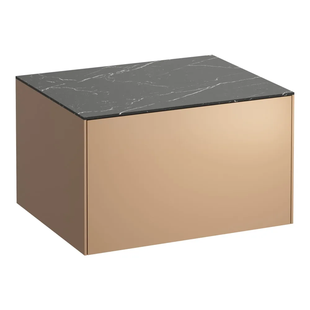 LAUFEN SONAR Skříňka pod umyvadlo 600, s 1 zásuvkou, bez výřezu 575 x 455 x 340 mm #H4054000341411 - 141 - Měď & nero marquina