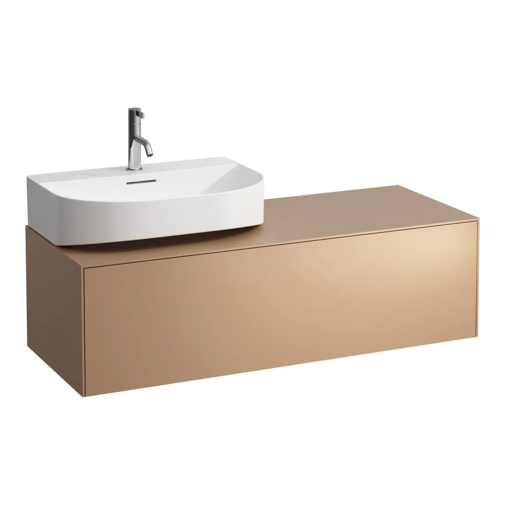 LAUFEN SONAR Skříňka pod umyvadlo, s 1 zásuvkou, pro umývátka H816341, H816342, s výřezem vlevo 1175 x 455 x 340 mm #H4054520340411 - 041 - Měď (lak)