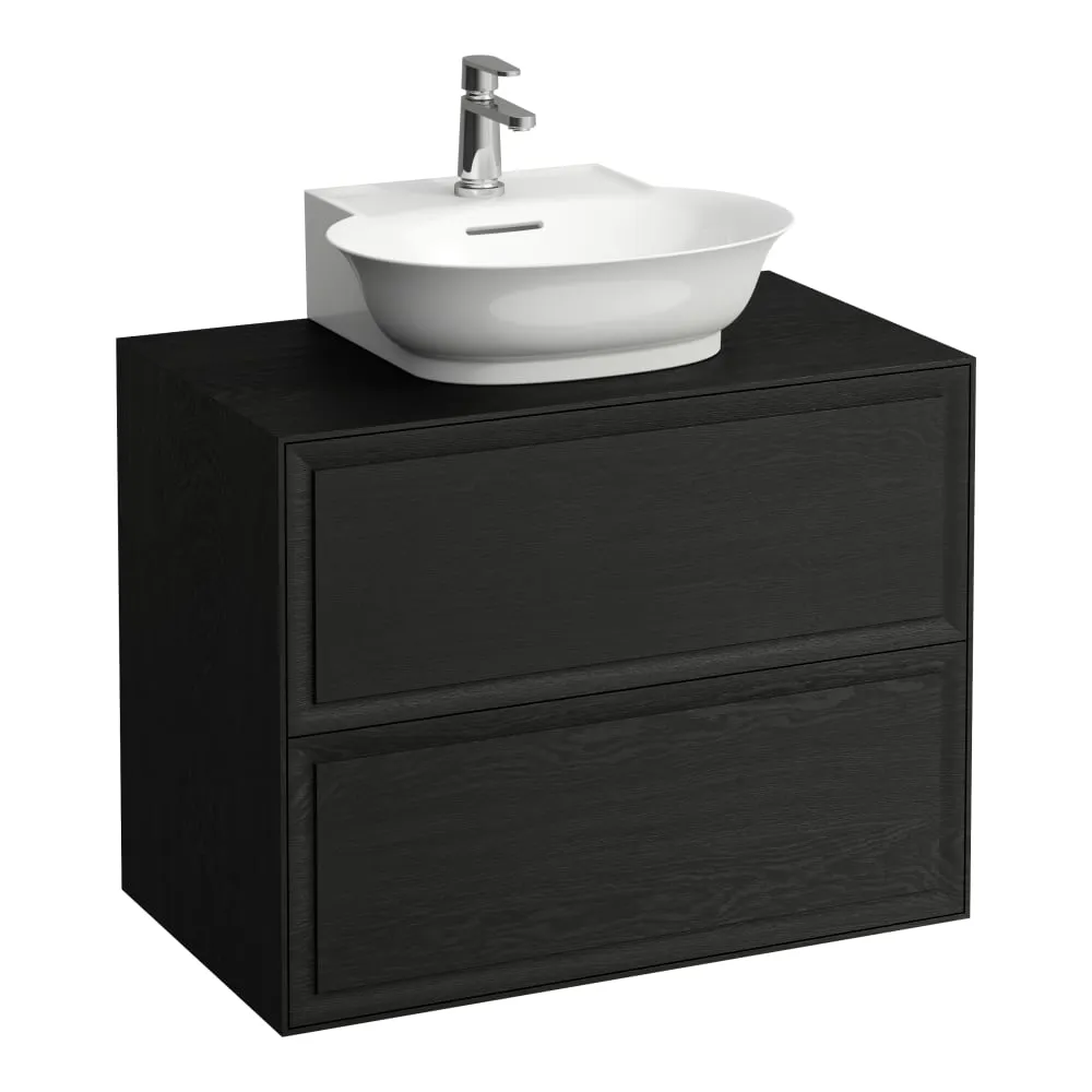LAUFEN THE NEW CLASSIC Skříňka pod umyvadlo 800, se 2 zásuvkami, pro umyvadla H816852 775 x 455 x 600 mm #H4060140856281 - 628 - Černěný dub