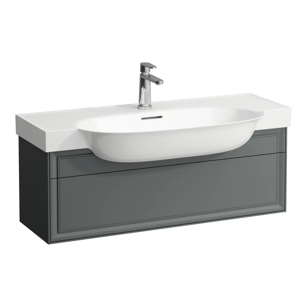 LAUFEN THE NEW CLASSIC Skříňka pod umyvadlo, s 1 zásuvkou, pro umyvadla H813857 975 x 315 x 345 mm #H4060910856271 - 627 - Šedá traffic