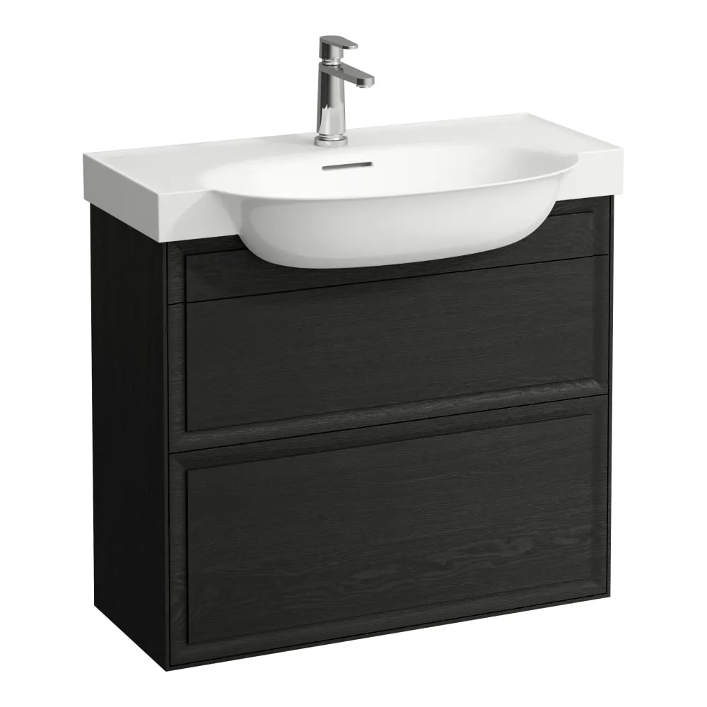LAUFEN THE NEW CLASSIC Skříňka pod umyvadlo, se 2 zásuvkami, pro umyvadla H813855 775 x 315 x 675 mm #H4060420856281 - 628 - Černěný dub