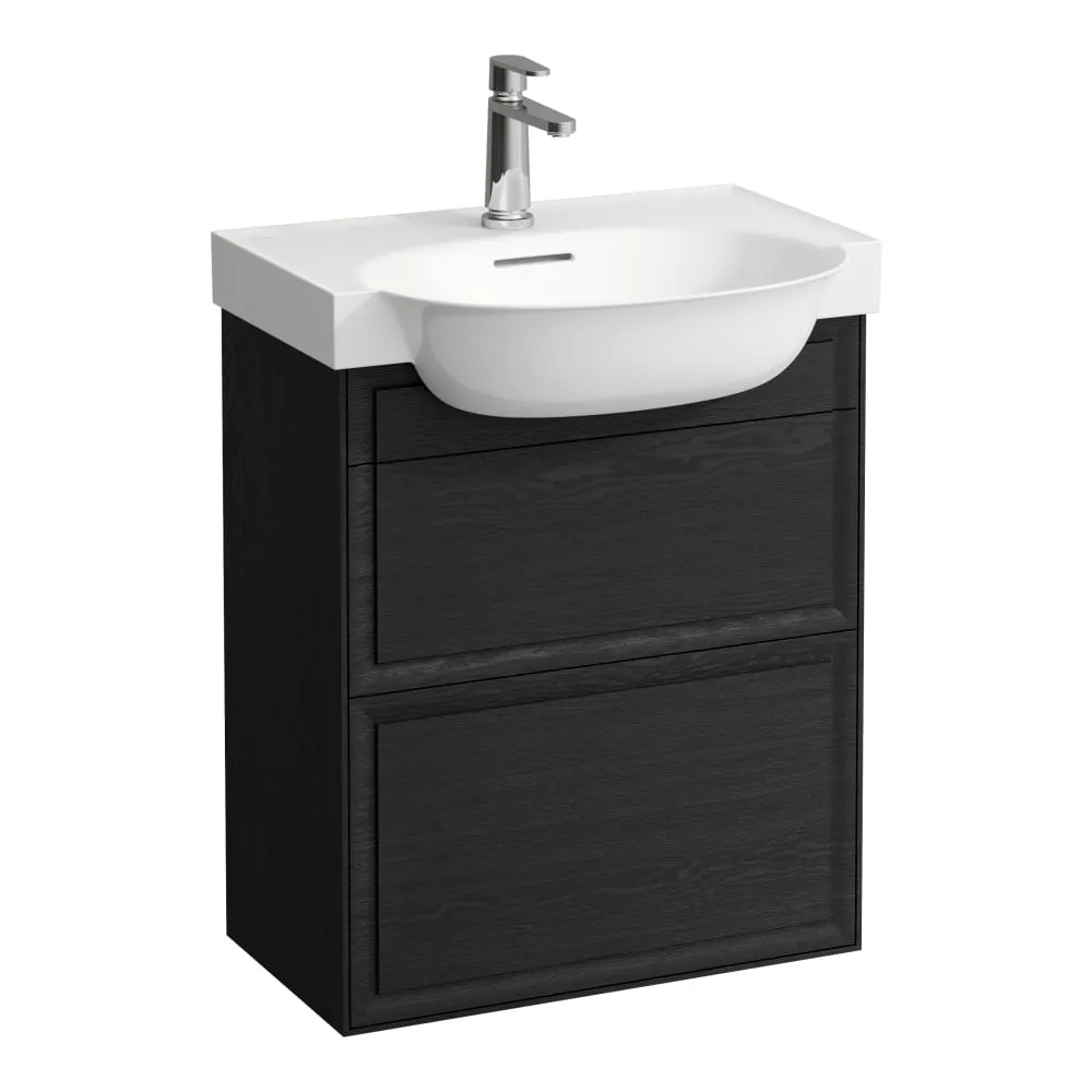 LAUFEN THE NEW CLASSIC Skříňka pod umyvadlo, se 2 zásuvkami, pro umyvadla H813853 575 x 315 x 675 mm #H4060320856281 - 628 - Černěný dub
