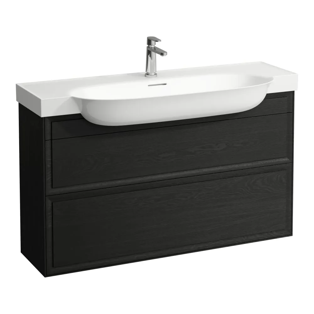 LAUFEN THE NEW CLASSIC Skříňka pod umyvadlo, se 2 zásuvkami, pro umyvadla H813858 1175 x 315 x 675 mm #H4060520856281 - 628 - Černěný dub