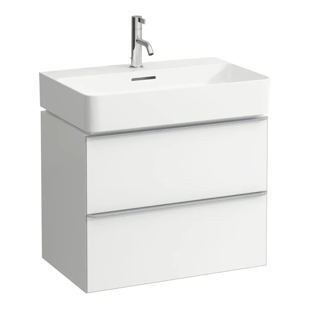 LAUFEN SPACE Skříňka pod umyvadlo, 2 zásuvky, včetně instalačního setu H491140, pro umyvadlo H810284, 650 mm 635 x 410 x 520 mm #H4101621601001 - 100 - Bílá matná