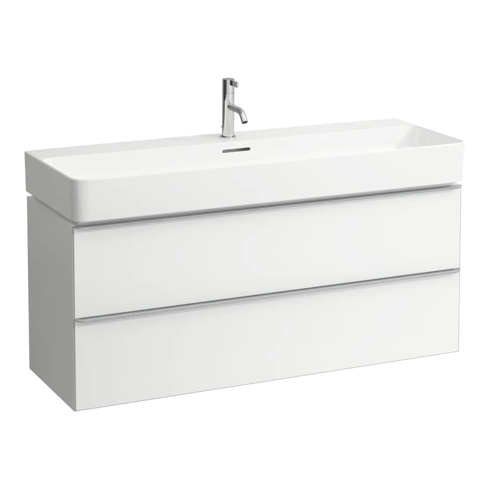 LAUFEN SPACE Skříňka pod umyvadlo, 2 zásuvky, včetně instalačního setu H491140, pro umyvadlo H810289 1185 x 410 x 520 mm #H4102221601001 - 100 - Bílá matná