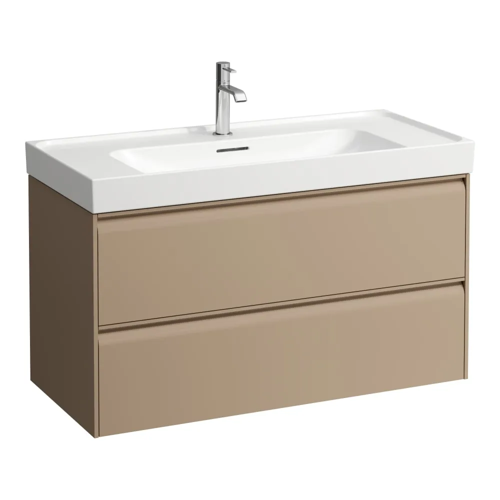 LAUFEN MEDA Skříňka pod umyvadlo, 2 zásuvky, pro umyvadlo H810119 985 x 450 x 515 mm #H4216220114651 - 465 - Cappuccino