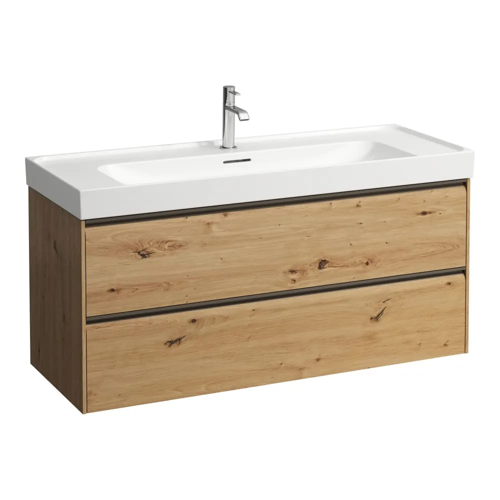 LAUFEN MEDA Skříňka pod umyvadlo, 2 zásuvky, pro umyvadlo H814111 1180 x 450 x 515 mm #H4216320112671 - 267 - Divoký dub