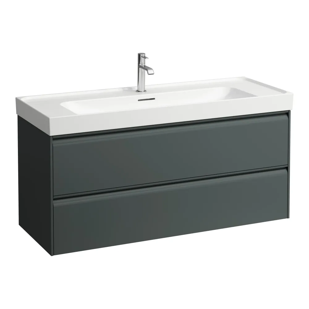 LAUFEN MEDA Skříňka pod umyvadlo, 2 zásuvky, pro umyvadlo H814111 1180 x 450 x 515 mm #H4216320112661 - 266 - Šedá traffic