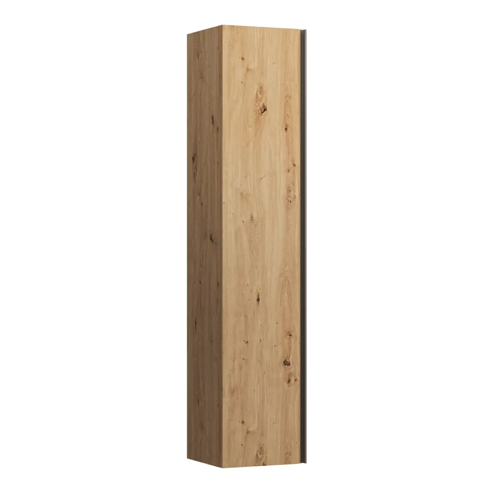 LAUFEN MEDA Vysoká skříňka, 1 dvířka, závěsy dveří vlevo 355 x 335 x 1650 mm #H4216510112671 - 267 - Divoký dub