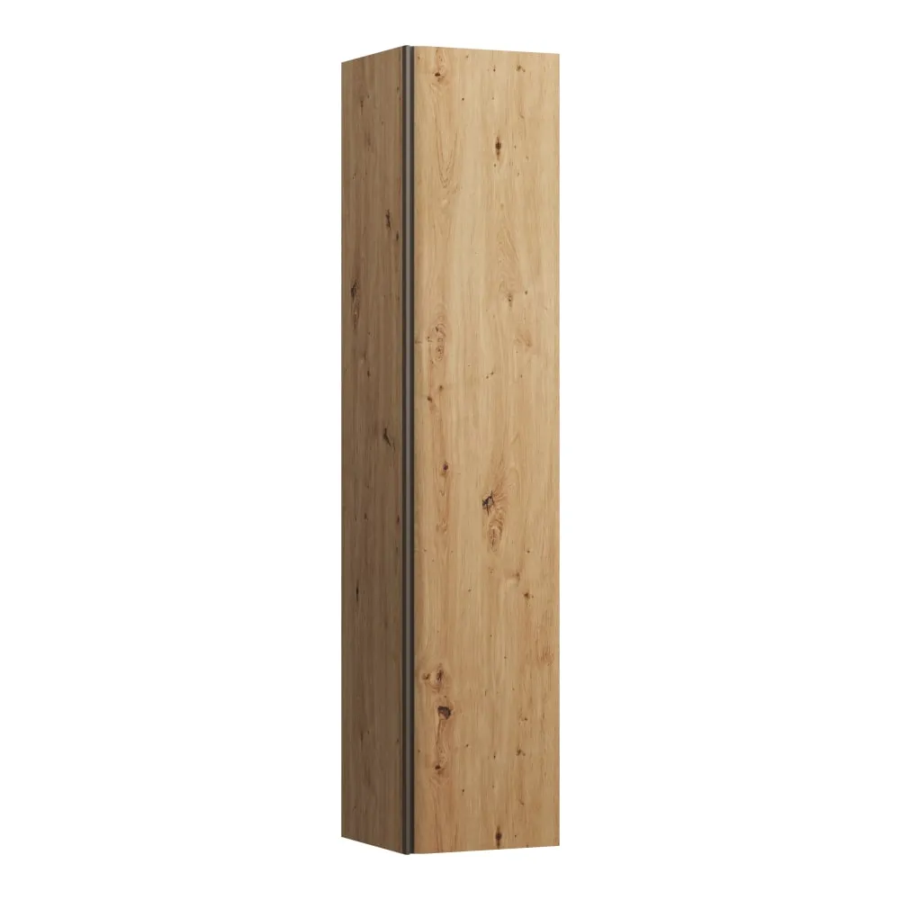 LAUFEN MEDA Vysoká skříňka, 1 dvířka, závěsy dveří vpravo 355 x 335 x 1650 mm #H4216520112671 - 267 - Divoký dub