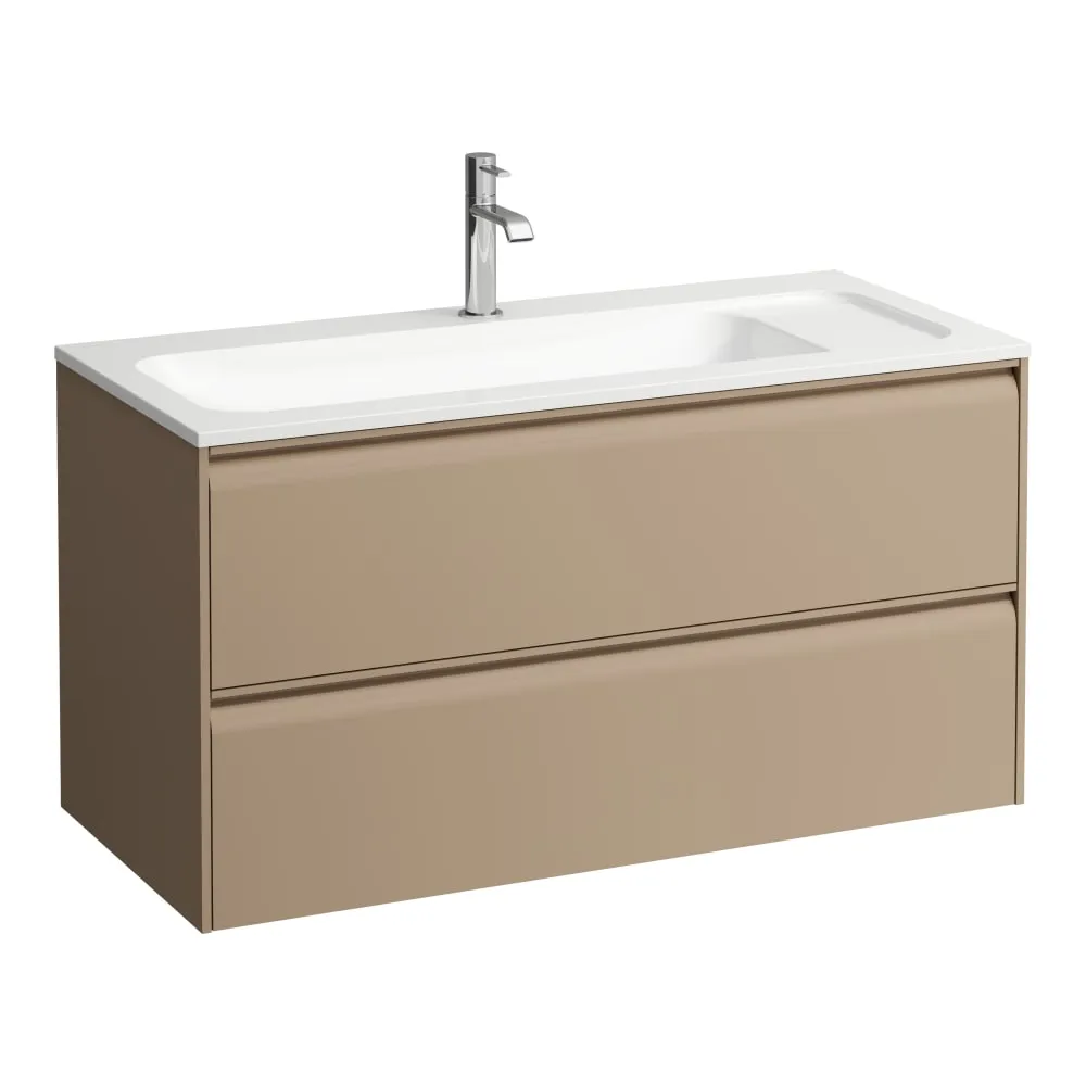 LAUFEN MEDA Skříňka pod umyvadlo, 2 zásuvky, pro umyvadlo H814118 z materiálu Marbond 970 x 440 x 505 mm #H4216920114651 - 465 - Cappuccino