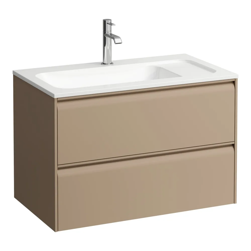 LAUFEN MEDA Skříňka pod umyvadlo, 2 zásuvky, pro umyvadlo H814117 z materiálu Marbond 770 x 440 x 505 mm #H4216820114651 - 465 - Cappuccino
