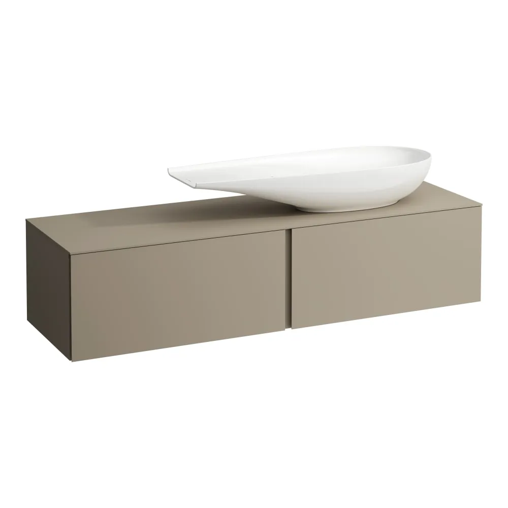 LAUFEN ILBAGNOALESSI Zásuvkový element 1600, se 2 zásuvkami, s výřezem vpravo, pro umyvadlo H818974 1600 x 500 x 370 mm #H4303430972701 - 270 - Béžová perleť