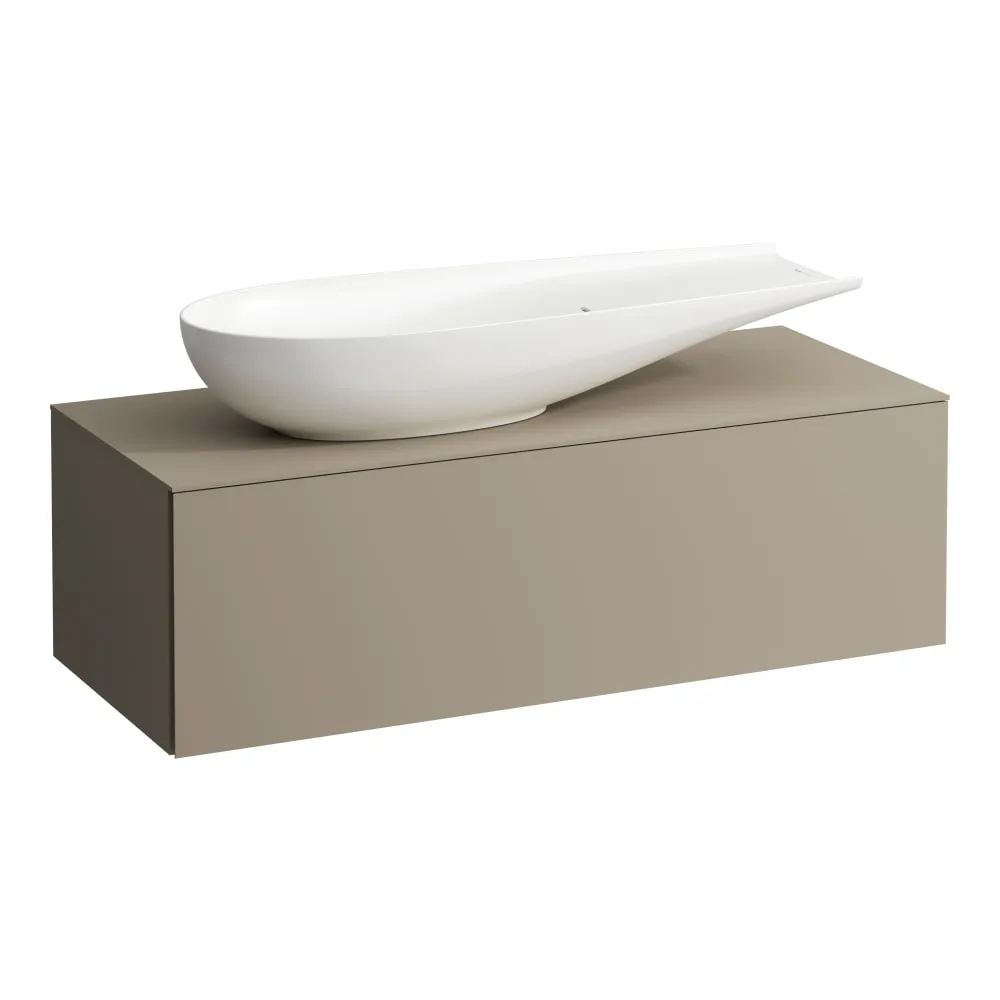LAUFEN ILBAGNOALESSI Zásuvkový element 1200, s jednou zásuvkou, s výřezem vlevo, pro umyvadlo H818974 1200 x 500 x 370 mm #H4303220972701 - 270 - Béžová perleť