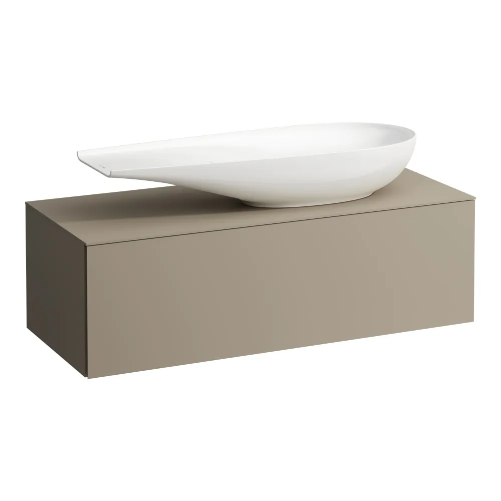 LAUFEN ILBAGNOALESSI Zásuvkový element 1200, s jednou zásuvkou, s výřezem vpravo, pro umyvadlo H818974 1200 x 500 x 370 mm #H4303230972701 - 270 - Béžová perleť