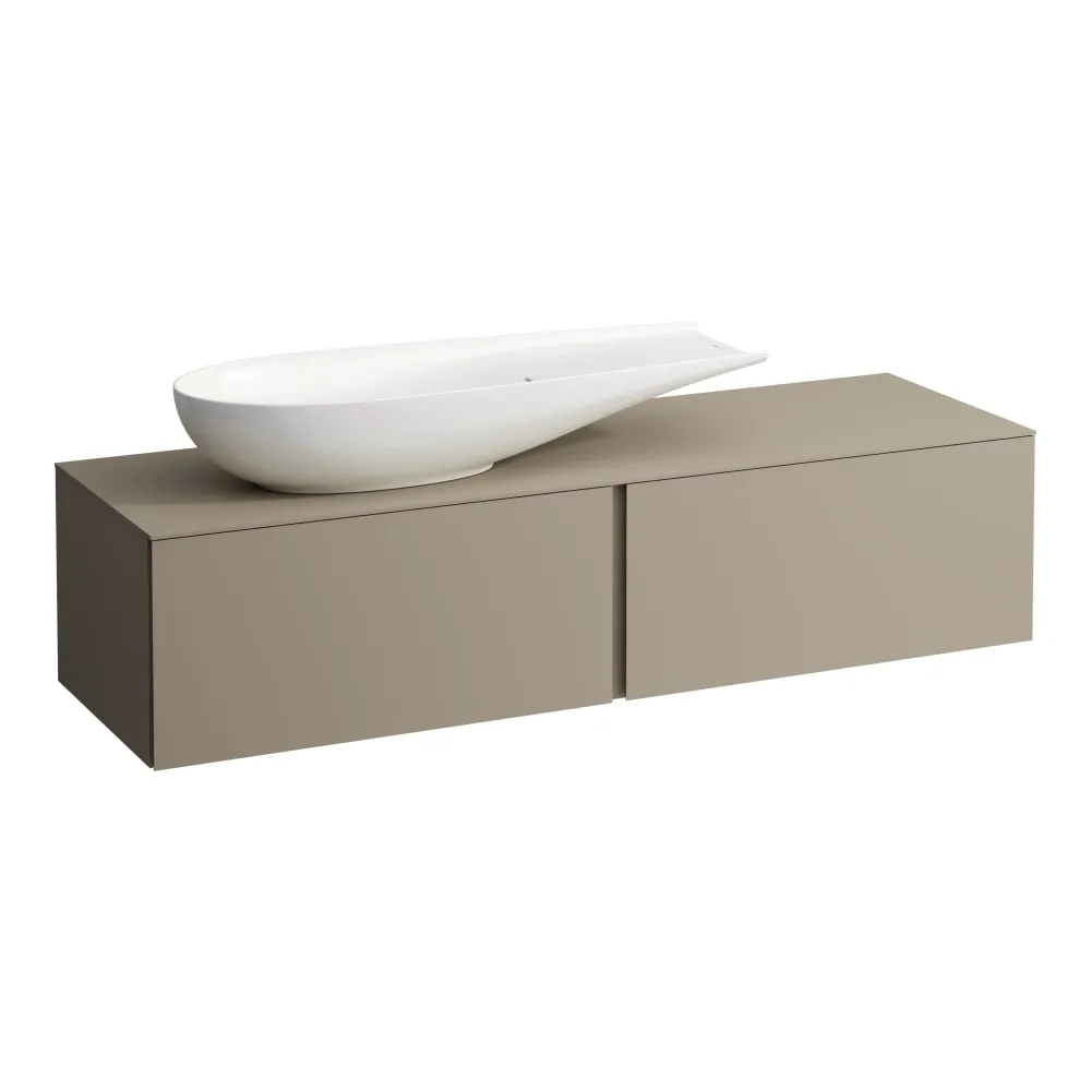 LAUFEN ILBAGNOALESSI Zásuvkový element 1600, se 2 zásuvkami, s výřezem vlevo, pro umyvadlo H818974 1600 x 500 x 370 mm #H4303420972701 - 270 - Béžová perleť