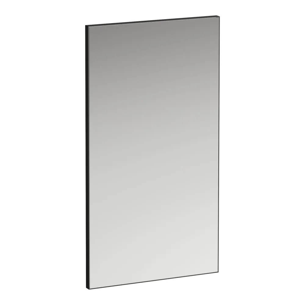 LAUFEN FRAME 25 Zrcadlo v hliníkovém rámu, bez osvětlení 450 x 25 x 825 mm #H4474009004501 - 450 - Černá mat