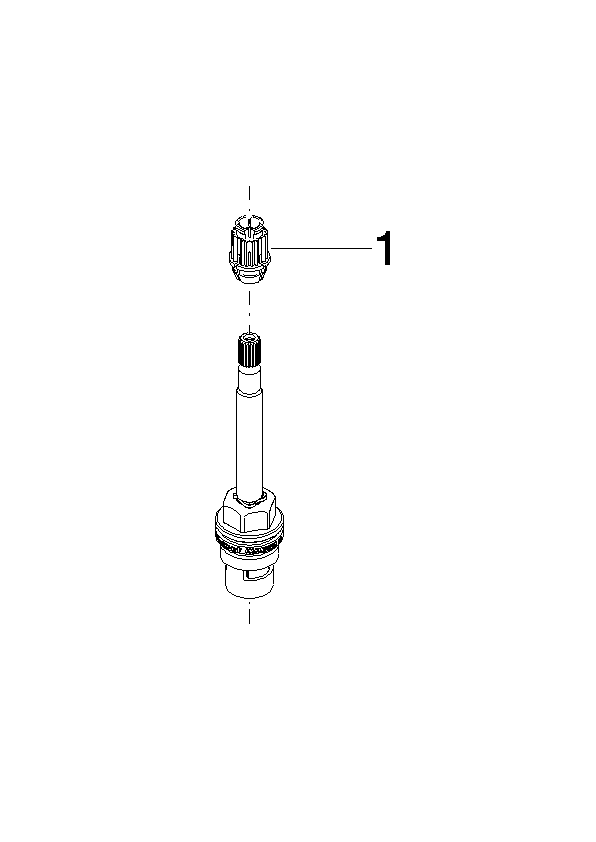 DORNBRACHT Horní část, pravé zavírání, nebrzděná 1/2" - #9090032050090