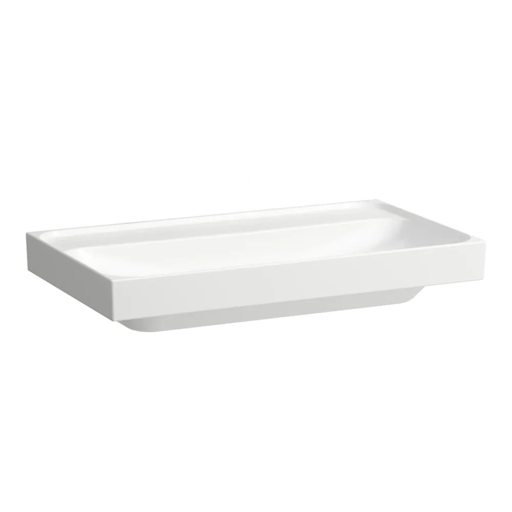 LAUFEN MEDA Umyvadlo, broušená spodní část umyvadla 800 x 460 x 80 mm #H8161174001121 - 400 - Bílá LCC (LAUFEN Clean Coat)