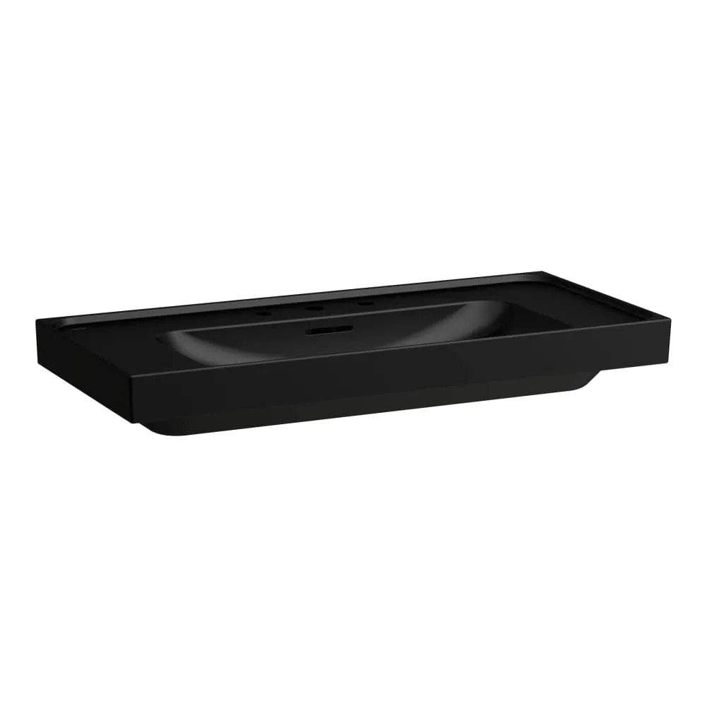 LAUFEN MEDA Umyvadlo, odkládací plocha vpravo a vlevo 1000 x 460 x 80 mm #H8101197161091 - 716 - Černá mat