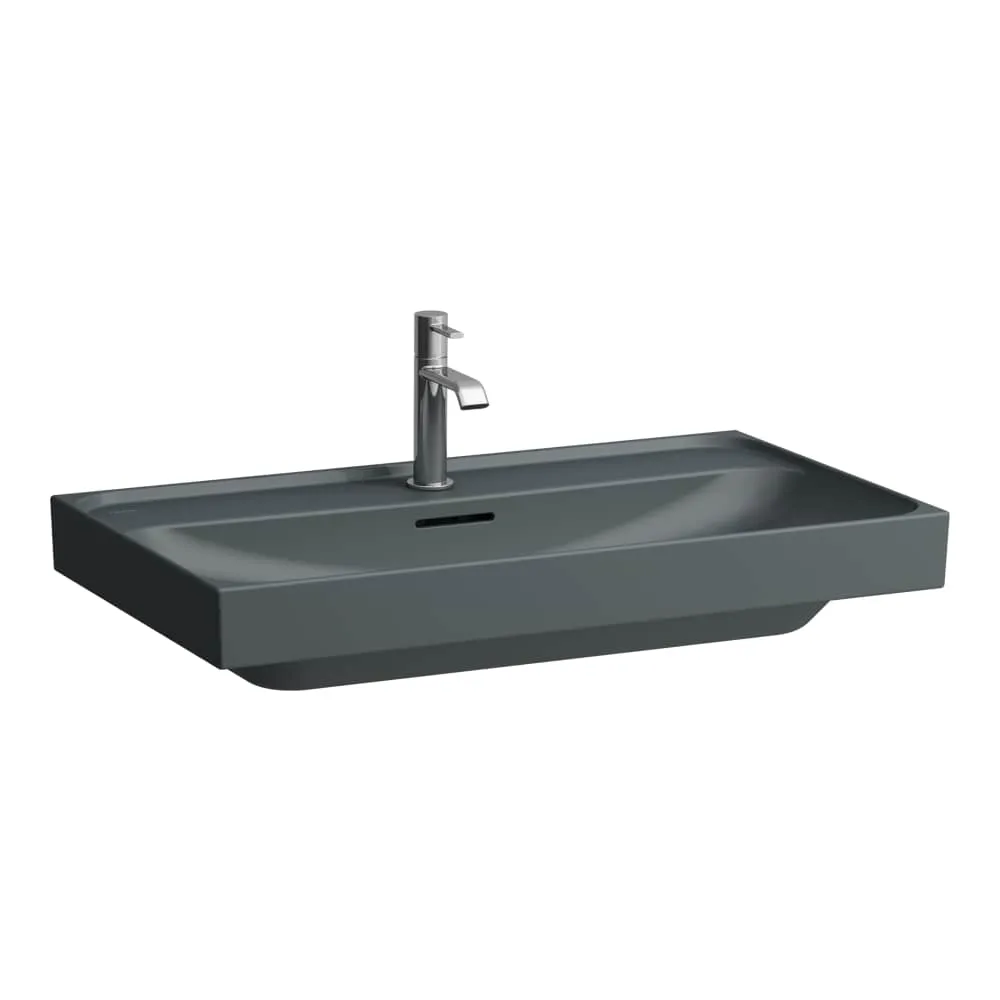 LAUFEN MEDA Umyvadlo, broušená spodní část umyvadla 800 x 460 x 80 mm #H8161177581091 - 758 - Grafit mat