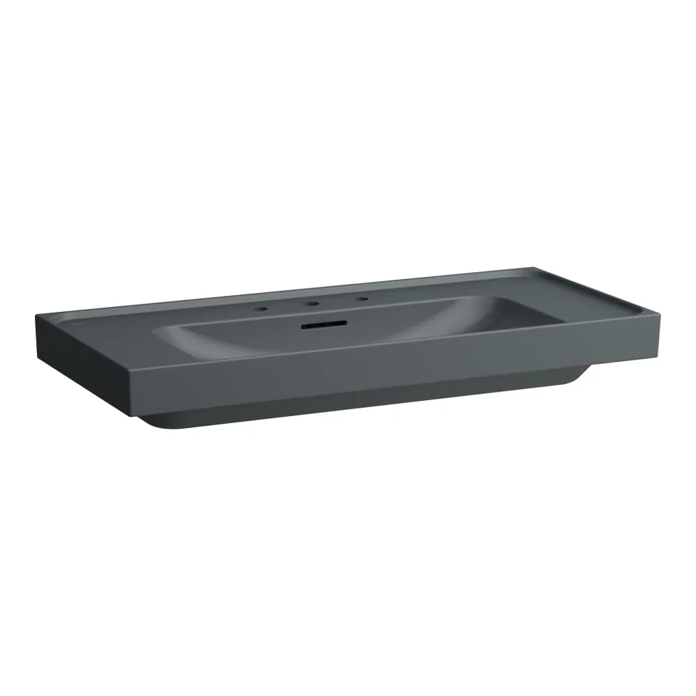LAUFEN MEDA Umyvadlo, odkládací plocha vpravo a vlevo 1000 x 460 x 80 mm #H8101197581081 - 758 - Grafit mat