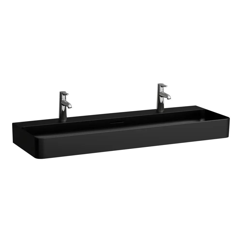 LAUFEN VAL Umyvadlo 1200 x 420 x 115 mm #H8102897161091 - 716 - Černá mat