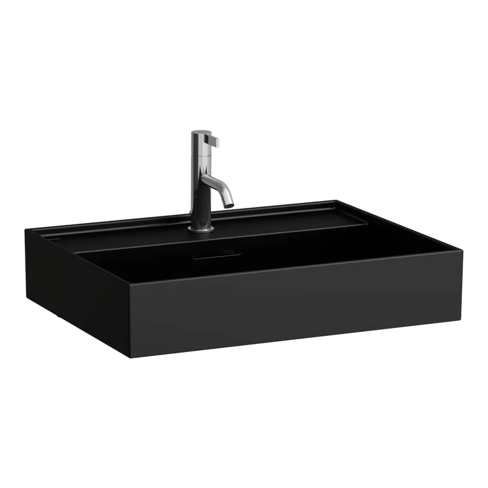 LAUFEN Kartell LAUFEN Umyvadlo, broušená spodní část 600 x 460 x 120 mm #H8163337161091 - 716 - Černá mat