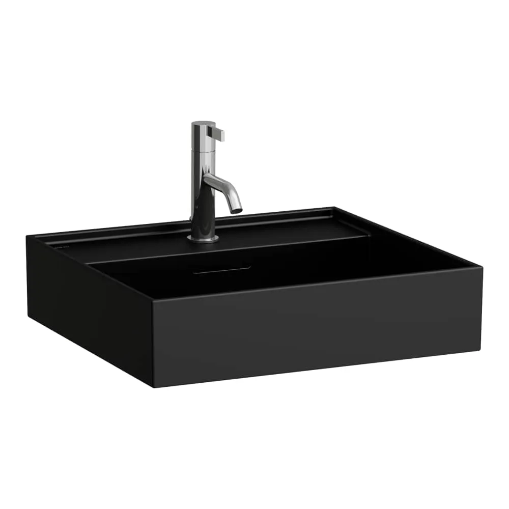 LAUFEN Kartell LAUFEN Umyvadlo, broušená spodní část 500 x 460 x 120 mm #H8163327161041 - 716 - Černá mat