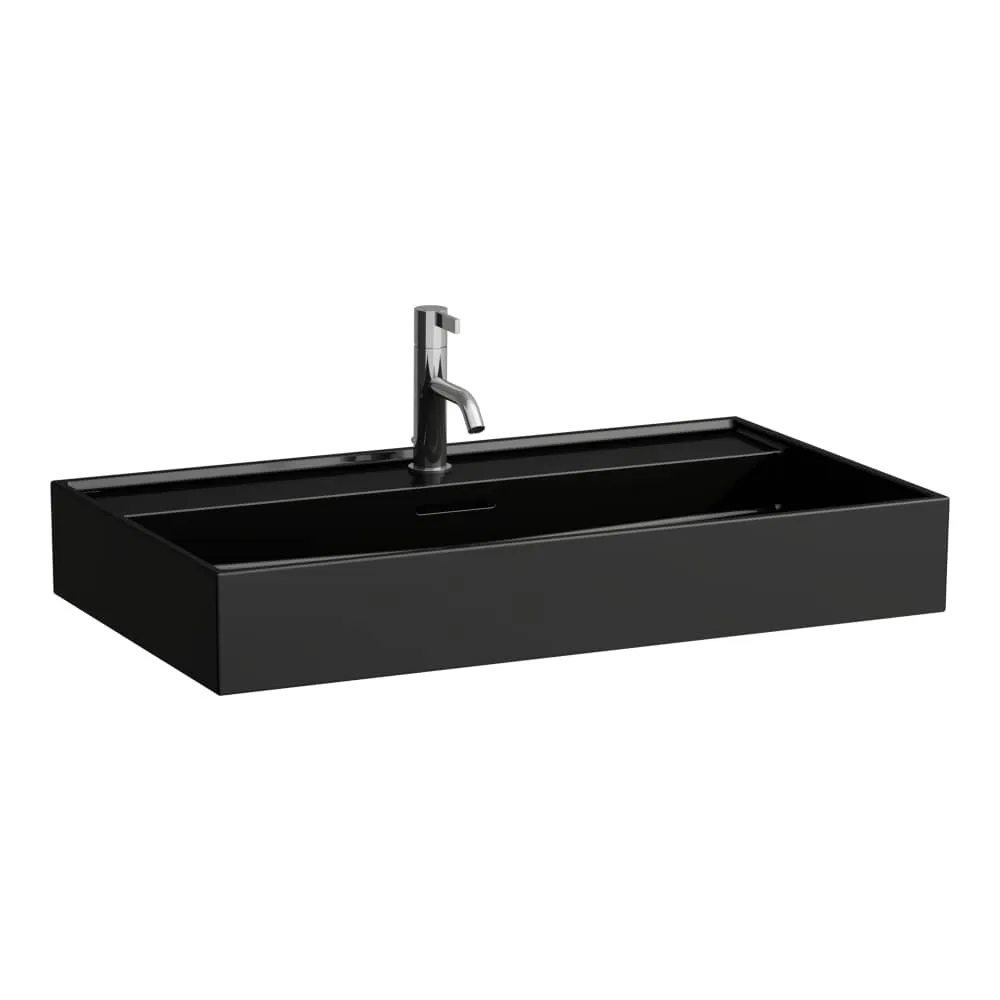 LAUFEN Kartell LAUFEN Umyvadlo 800 x 460 x 120 mm #H8103360201041 - 020 - Černá lesklá