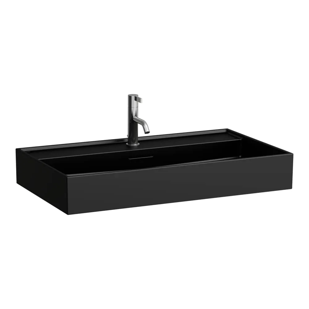 LAUFEN Kartell LAUFEN Umyvadlo 800 x 460 x 120 mm #H8103367161081 - 716 - Černá mat