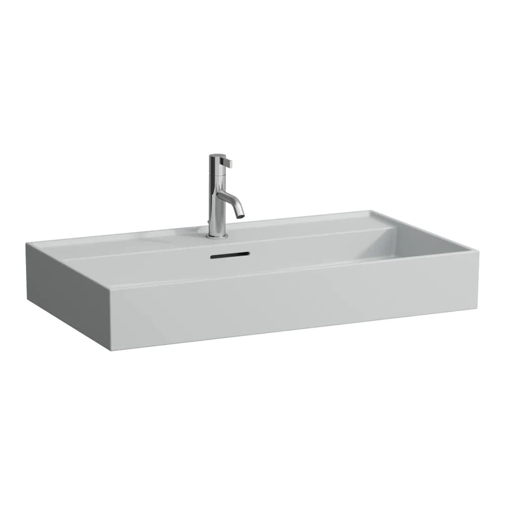 LAUFEN Kartell LAUFEN Umyvadlo, broušená spodní část 800 x 460 x 120 mm #H8163367591091 - 759 - Šedá mat