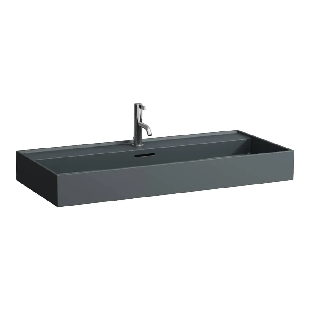 LAUFEN Kartell LAUFEN Umyvadlo 1000 x 460 x 120 mm #H8103377581041 - 758 - Grafit mat
