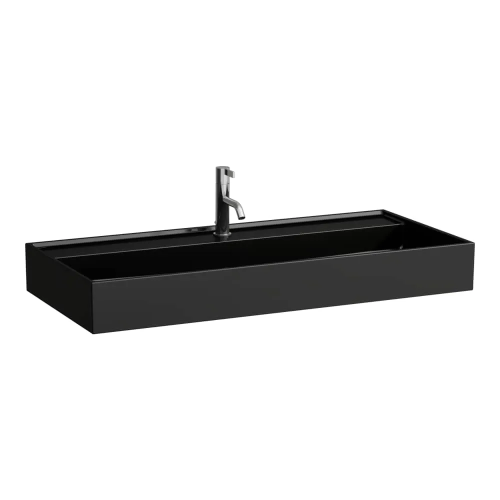 LAUFEN Kartell LAUFEN Umyvadlo 1000 x 460 x 120 mm #H8103370201081 - 020 - Černá lesklá