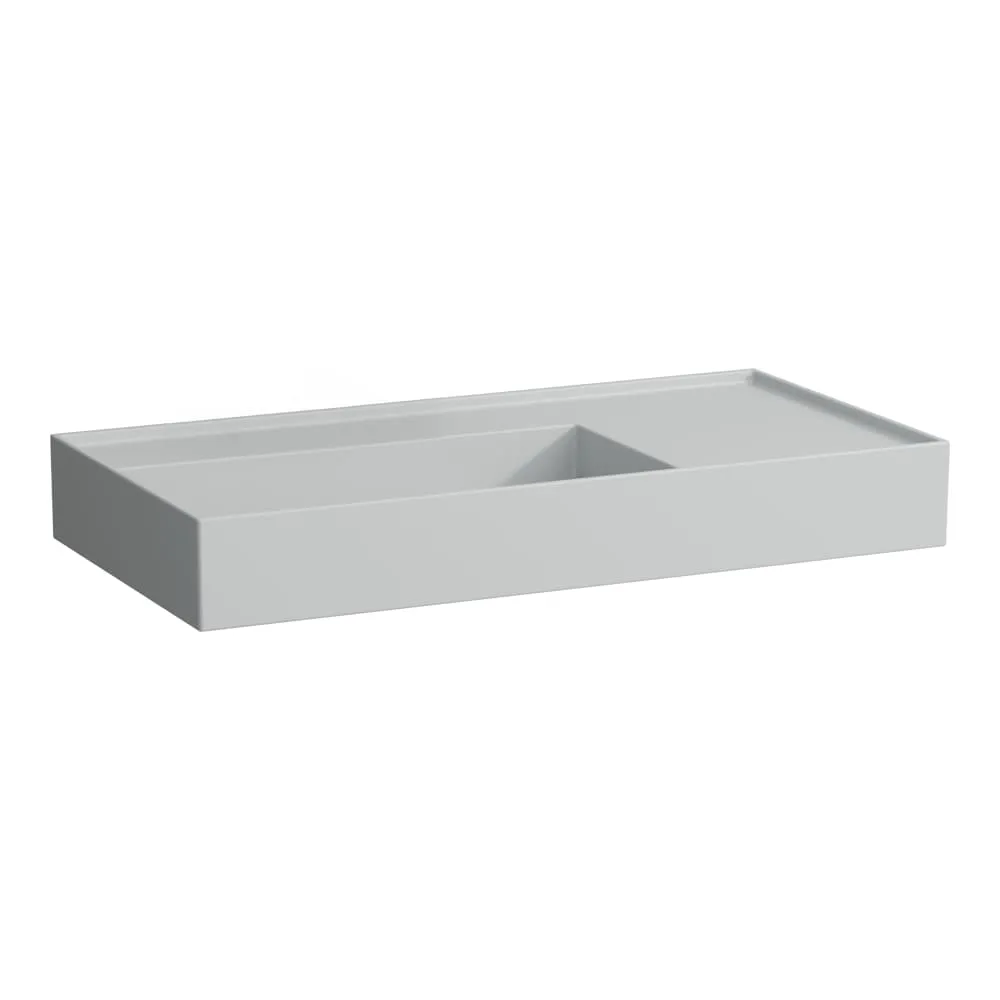 LAUFEN Kartell LAUFEN Umyvadlo, s odkládací plochou vpravo 900 x 460 x 120 mm #H8103387591121 - 759 - Šedá mat