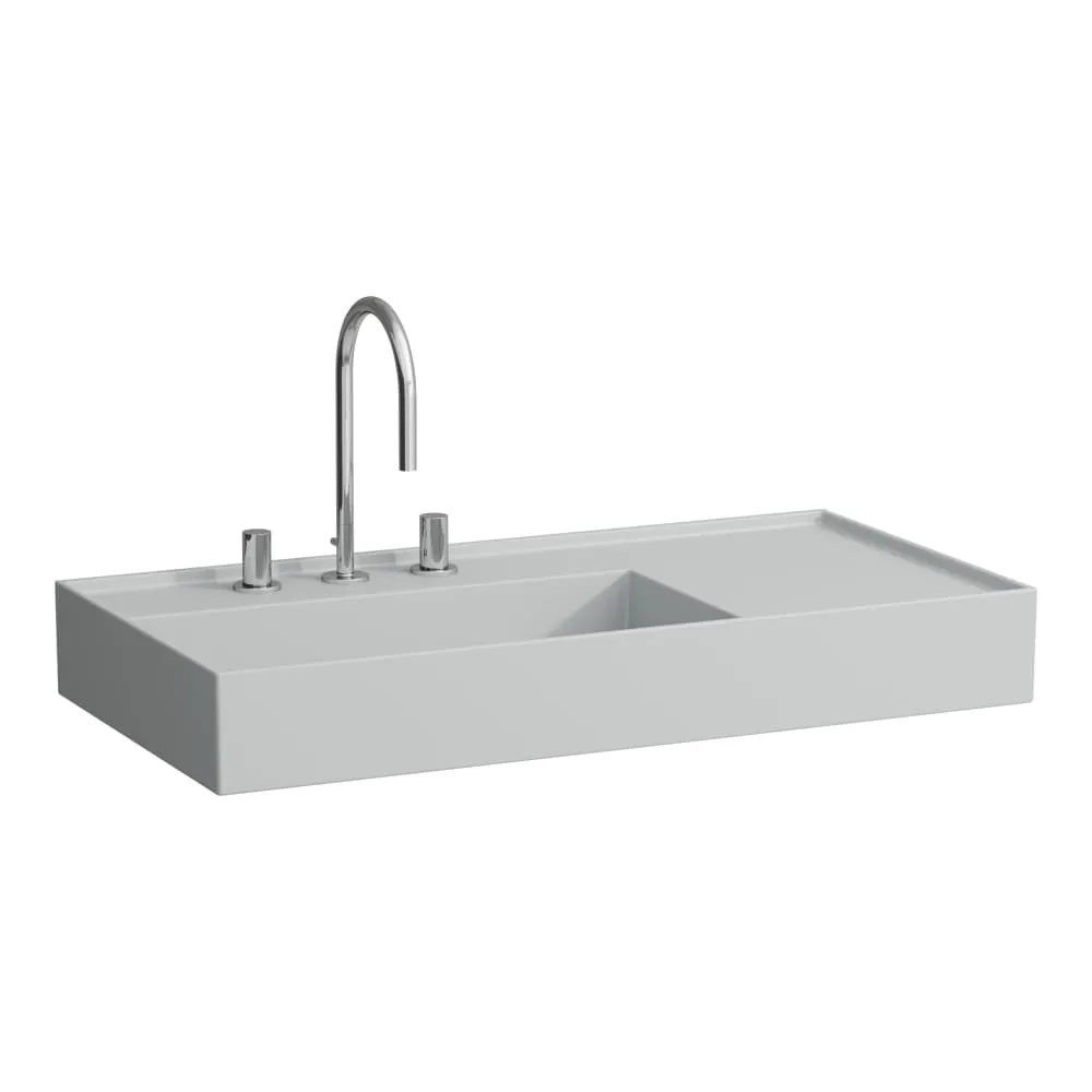 LAUFEN Kartell LAUFEN Umyvadlo, s odkládací plochou vpravo 900 x 460 x 120 mm #H8103387591581 - 759 - Šedá mat