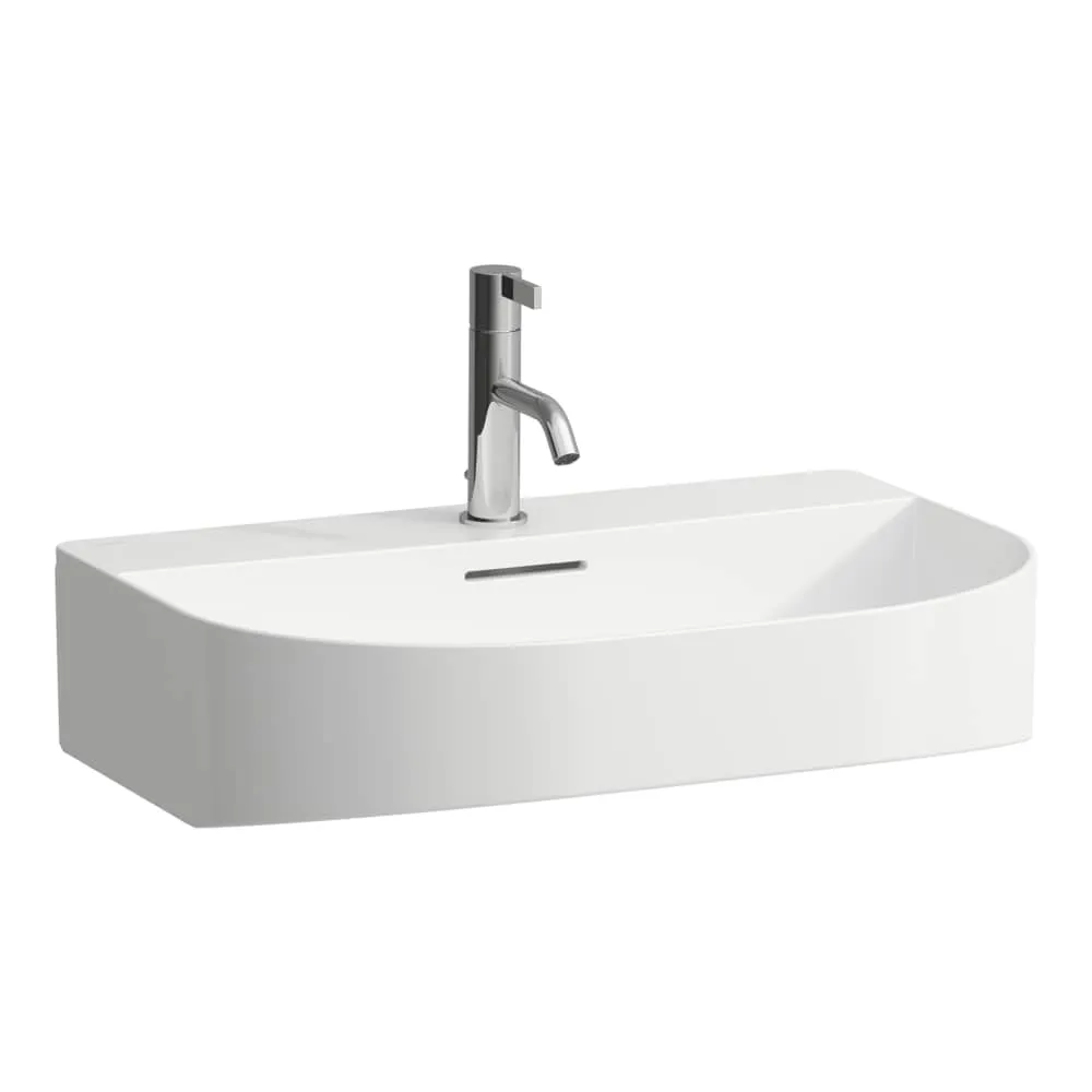 LAUFEN SONAR Umyvadlo, broušená spodní část 600 x 420 x 140 mm #H8163424001581 - 400 - Bílá LCC (LAUFEN Clean Coat)