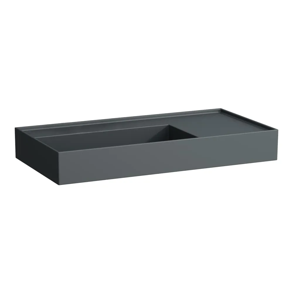 LAUFEN Kartell LAUFEN Umyvadlo, s odkládací plochou vpravo 900 x 460 x 120 mm #H8103387581121 - 758 - Grafit mat