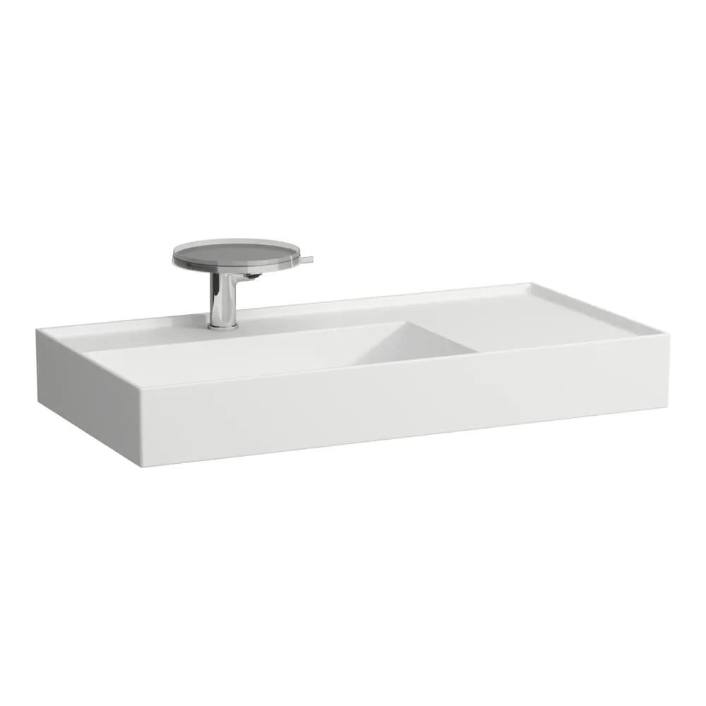 LAUFEN Kartell LAUFEN Umyvadlo, s odkládací plochou vpravo 900 x 460 x 120 mm #H8103387571111 - 757 - Bílá mat