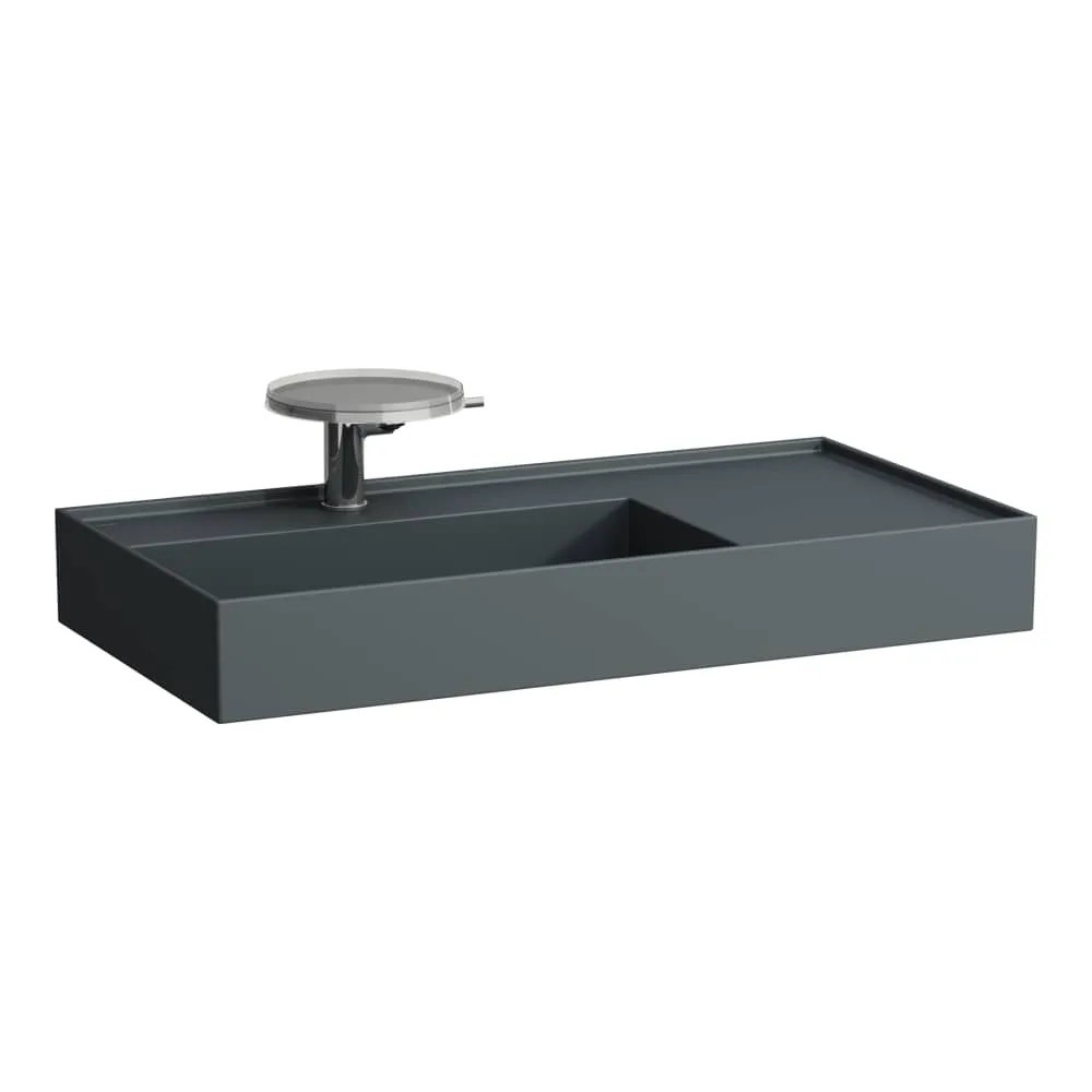 LAUFEN Kartell LAUFEN Umyvadlo, s odkládací plochou vpravo 900 x 460 x 120 mm #H8103387581111 - 758 - Grafit mat