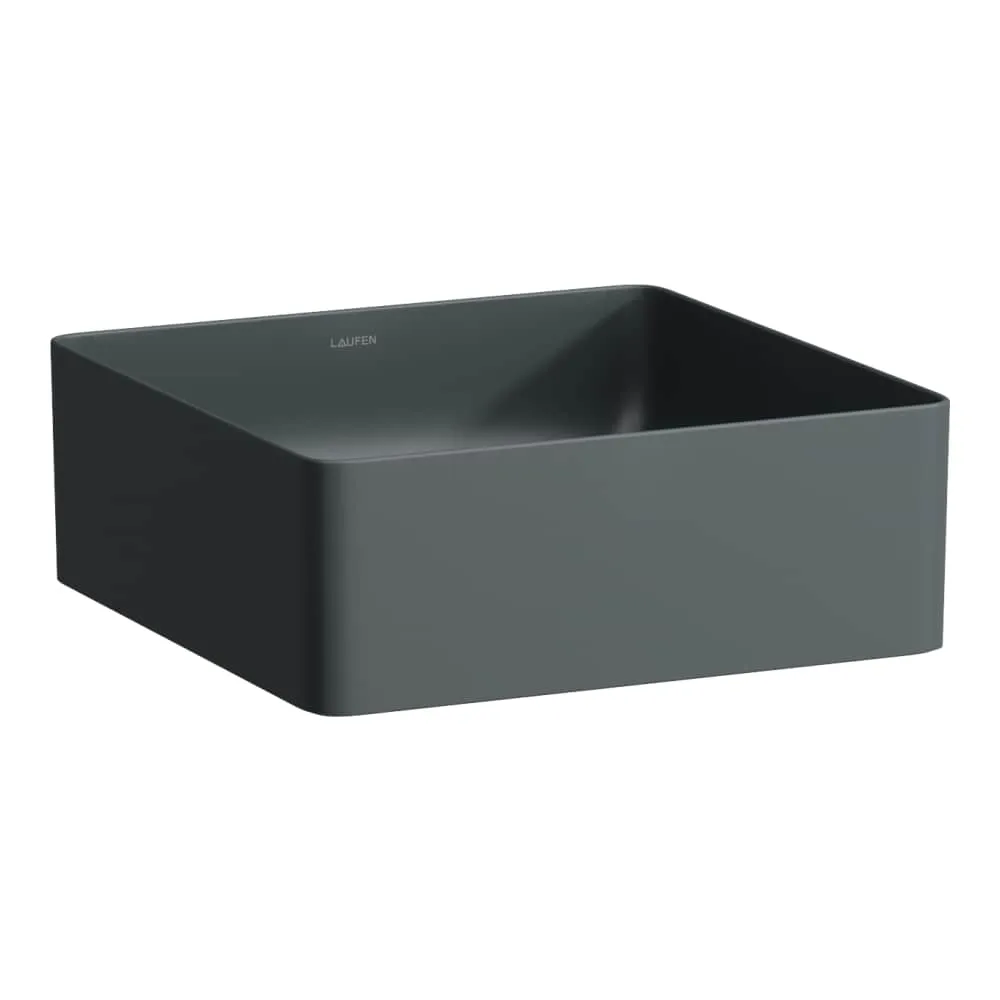 LAUFEN LIVING Umyvadlová mísa 360 x 360 x 130 mm #H8114337581121 - 758 - Grafit mat