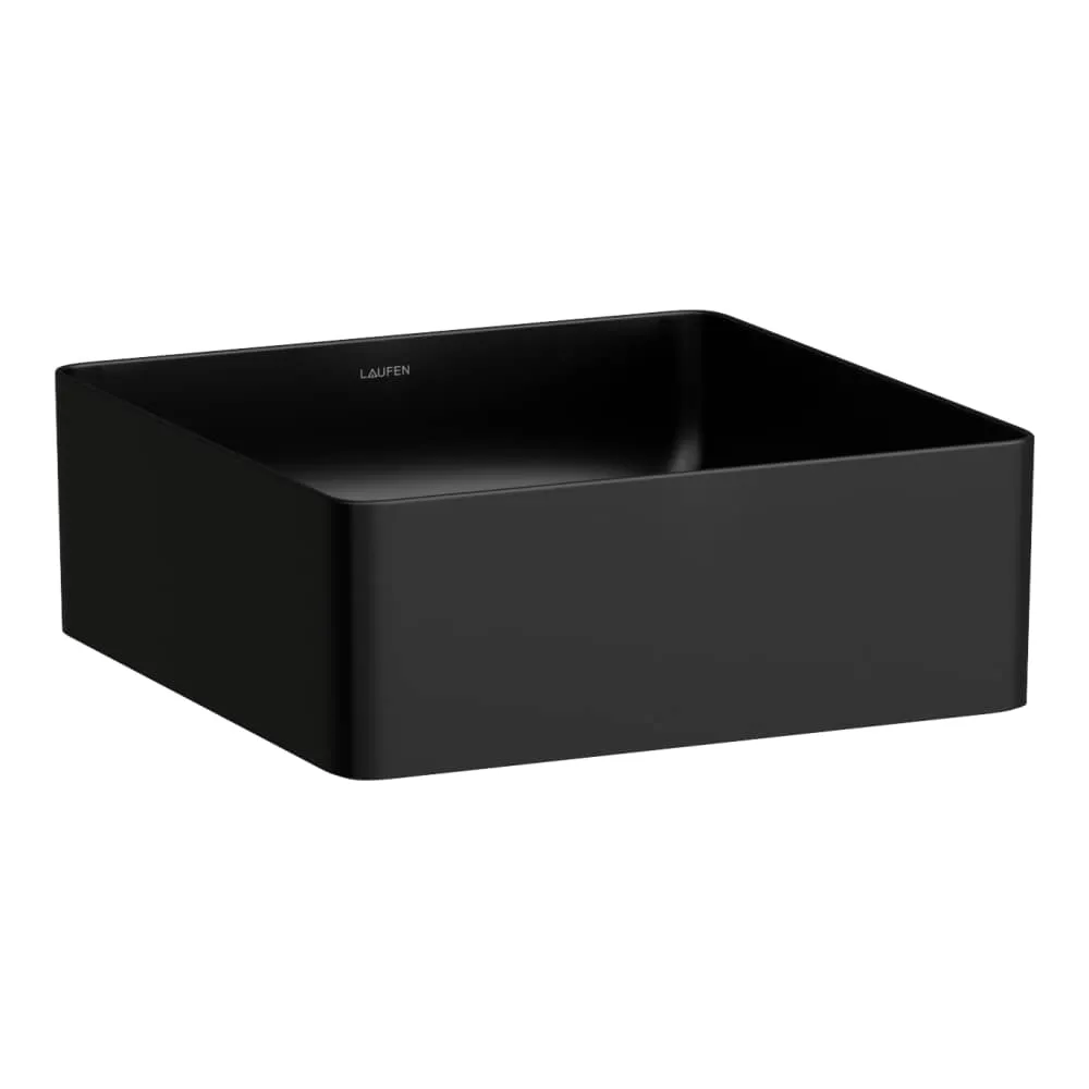 LAUFEN LIVING Umyvadlová mísa 360 x 360 x 130 mm #H8114337161121 - 716 - Černá mat