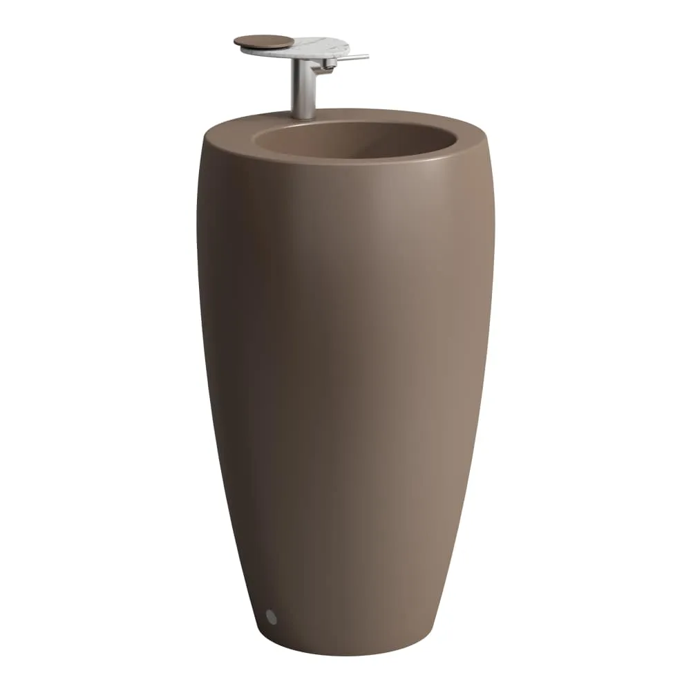 LAUFEN ILBAGNOALESSI Umyvadlo, samostatně stojící 530 x 530 x 900 mm #H8119721881091 - 188 - Café mat