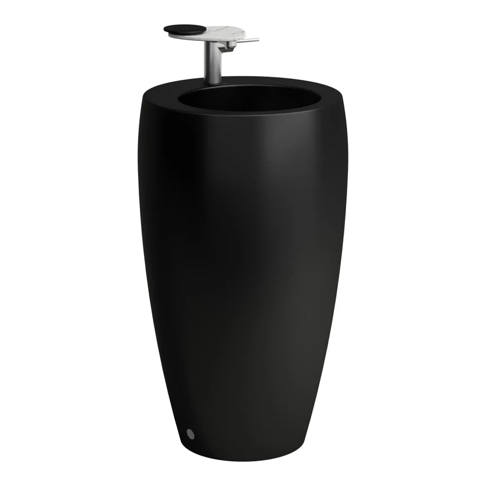 LAUFEN ILBAGNOALESSI Umyvadlo, samostatně stojící 530 x 530 x 900 mm #H8119727161091 - 716 - Černá mat