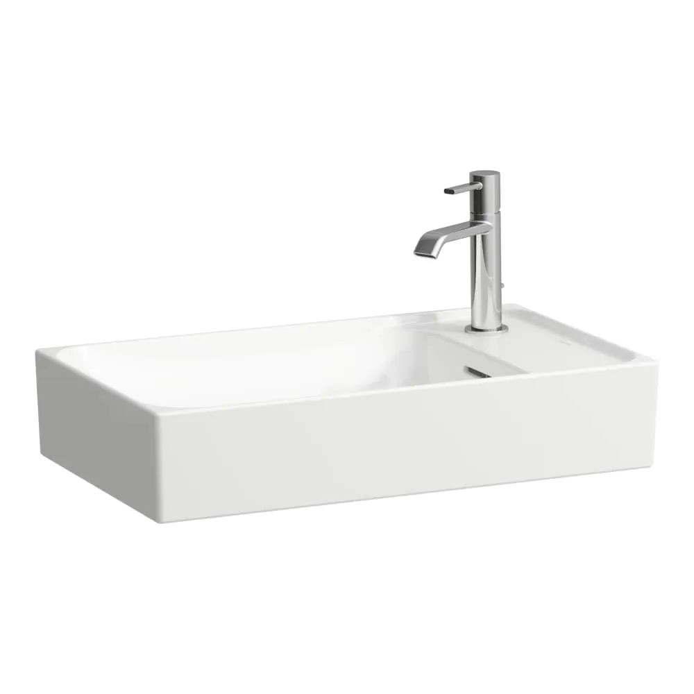 LAUFEN MEDA Umyvadlová mísa, s armaturní deskou vpravo 600 x 350 x 150 mm #H8121137571061 - 757 - Bílá mat