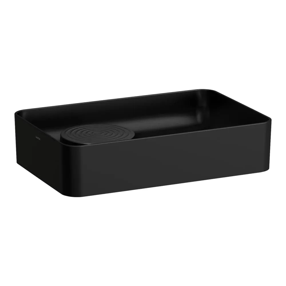 LAUFEN VAL Umyvadlová mísa, s odkládací plochou 550 x 360 x 125 mm #H8122827161121 - 716 - Černá mat